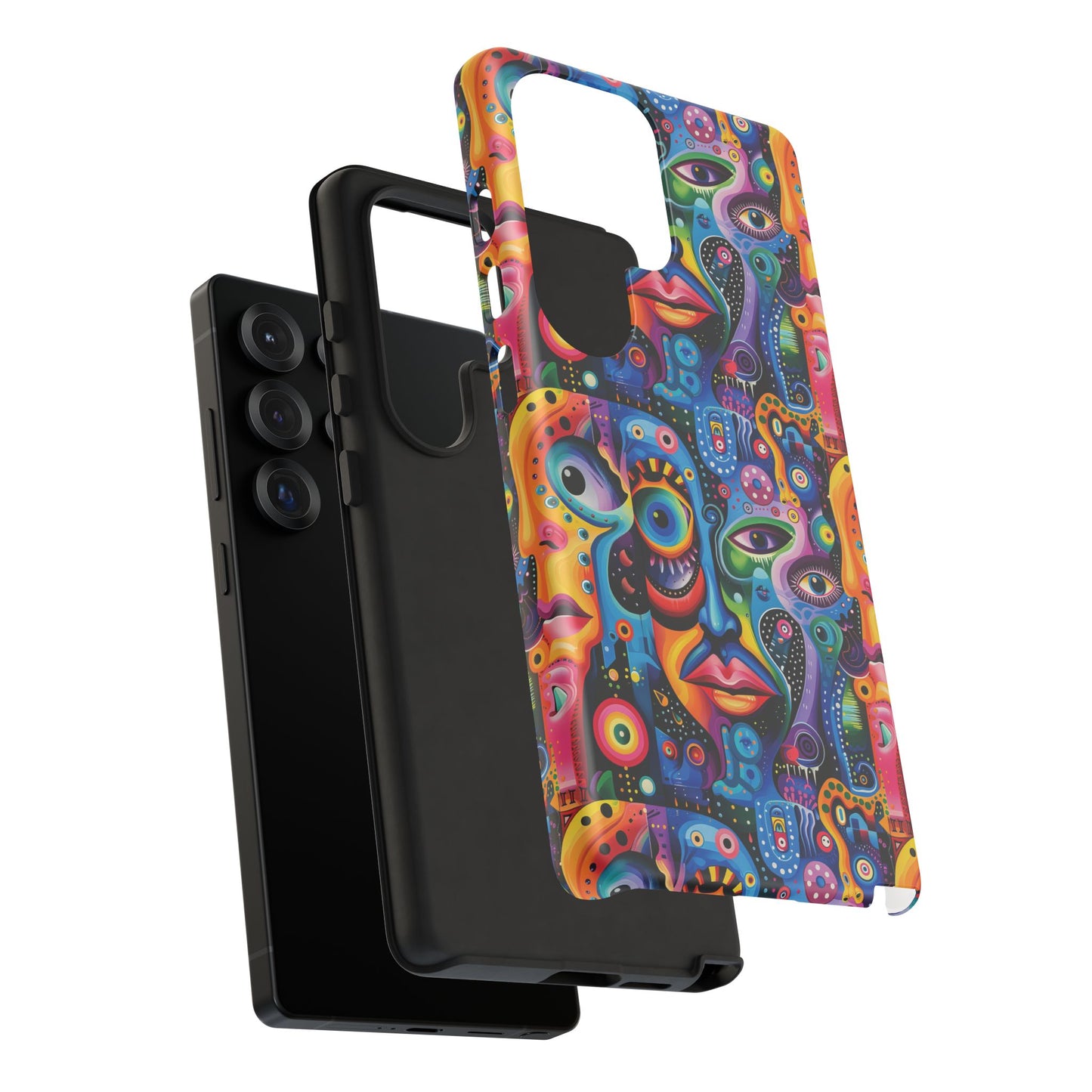 Psychedelic Visions Vibrant Samsung, iPhone and Google Pixel Phone Cases - Colorful Artistic Design