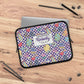 Personalized Purple Doodle Daydream Laptop Sleeve with Composition Book Inspired Design, Customizable Tech Case, School Supplies, Gift for Students, College Essentials, Back to School