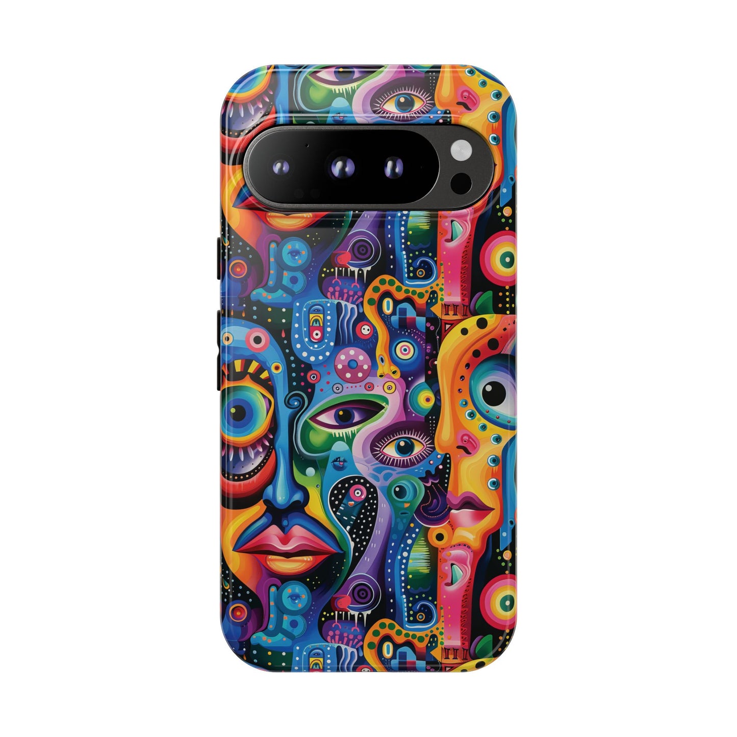 Psychedelic Visions Vibrant Art Google Pixel, iPhone and Samsung Phone Case - Tough Cases for Creative Souls