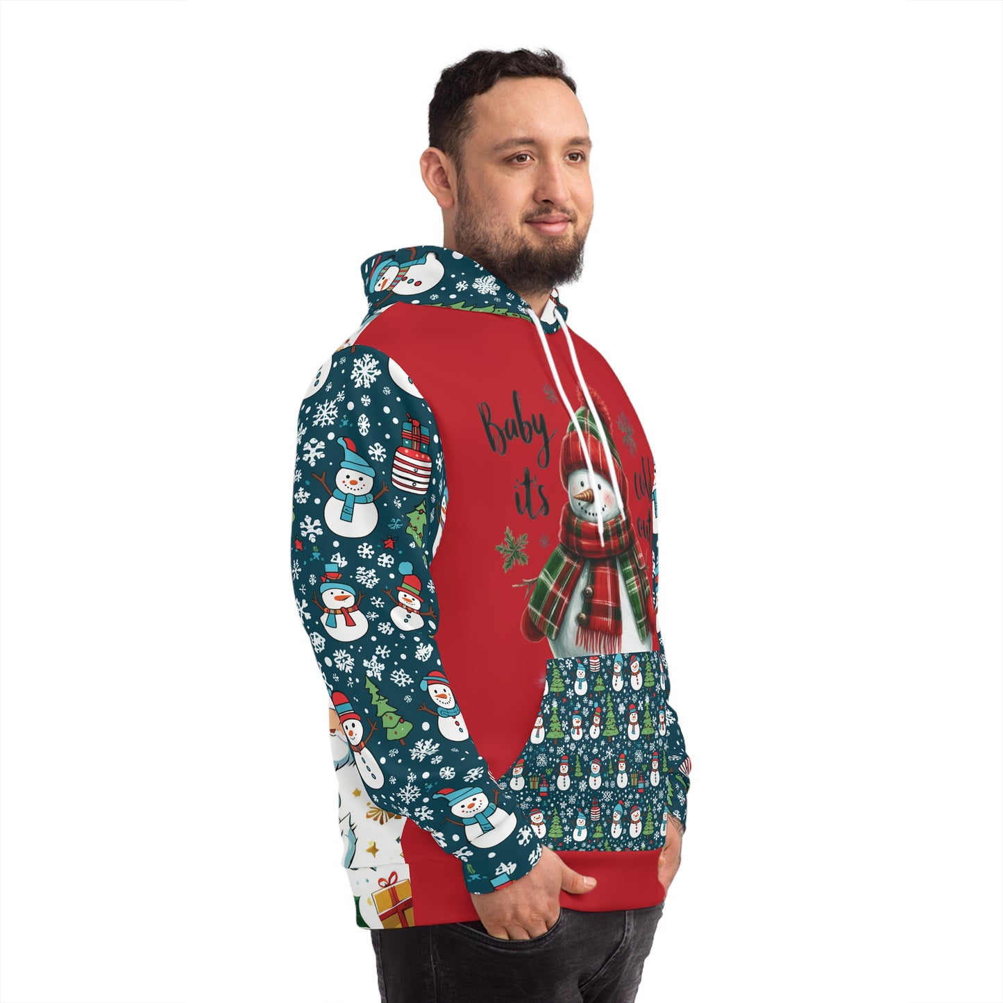 That Ugly Christmas Fashion Hoodie with All-Over Print - Unisex Medium Heavy Fabric