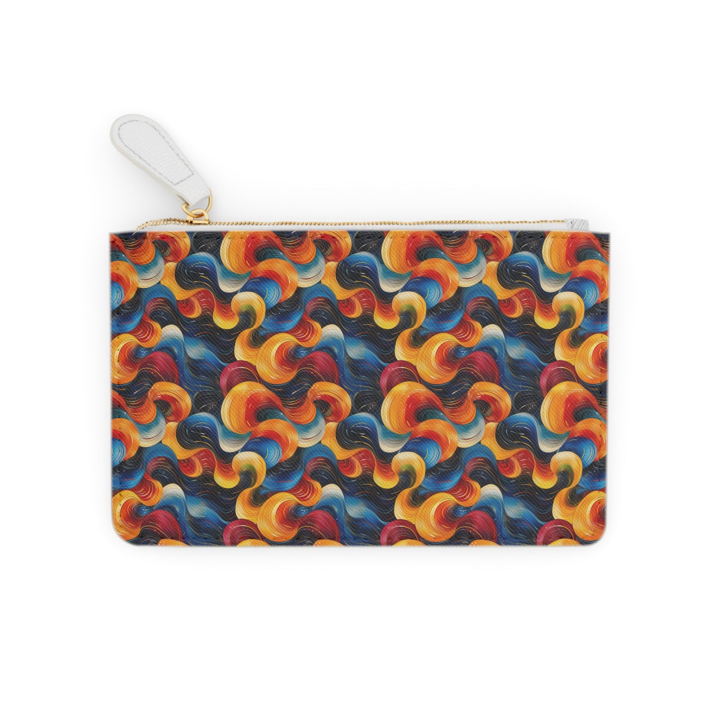 Cosmic Swirl Mini Clutch Bag - Vibrant Pattern for Stylish Occasions