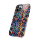 Psychedelic Visions Vibrant Art iPhone and Samsung Phone Case - Stylish Tough Case for Artists & Creatives.