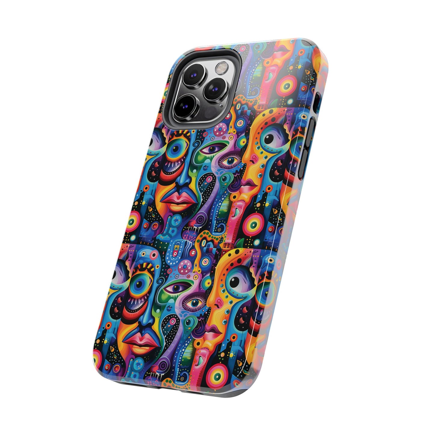Psychedelic Visions Vibrant Art iPhone and Samsung Phone Case - Stylish Tough Case for Artists & Creatives.