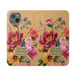 Floral Scripture Flip Case — "Let Your Light Shine" Wallet Phone Cover (Matthew 5:16)