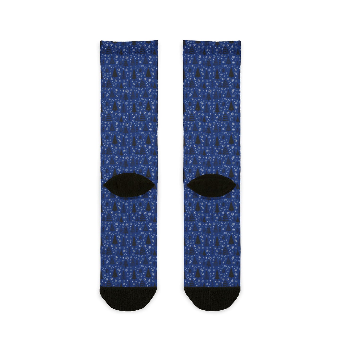 Winter Wonderland Navy Sublimation Crew Socks