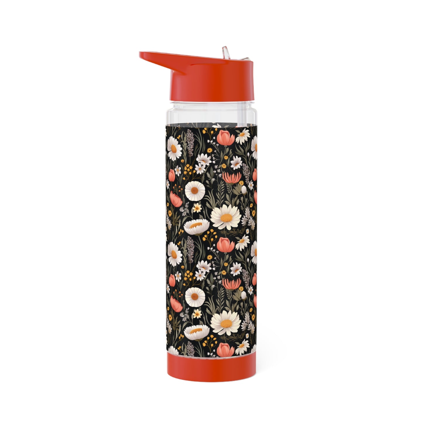 Blossom Elegance: Noir Garden Infuser Water Bottle