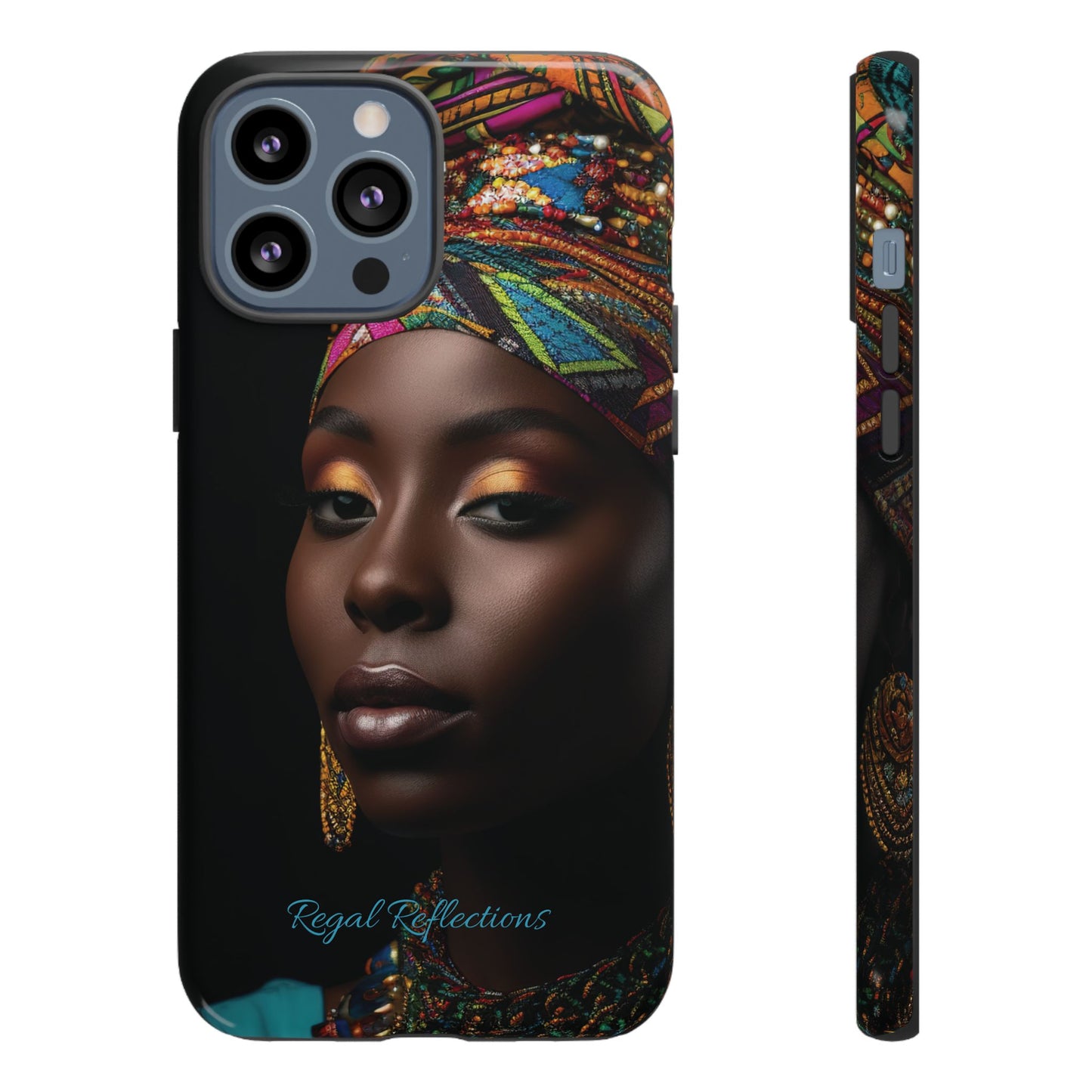Regal Reflections: African Majesty iPhone, Samsung and Google Tough Phone Cases.
