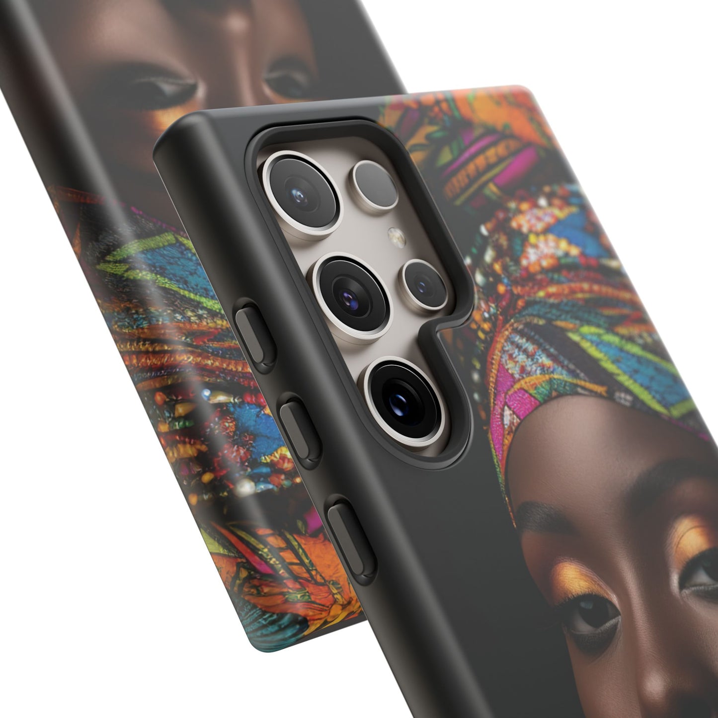 Regal Reflections: African Majesty Tough Google Pixel, iPhone and Samsung Cases.