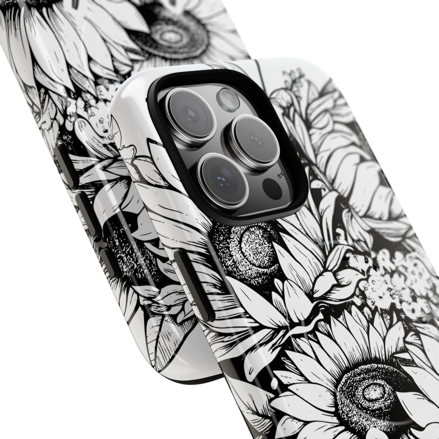 Loved John 3:16, Inspirational Gift, Tough iPhone Magnetic Case Scripture, Sunflower Bible Verse, MagSafe® iPhone® Tough Case, iPhone 14, iPhone 15, iPhone 16, Pro, Pro Max, Plus