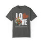 Romantic Floral Love T-Shirt | Unisex Garment-Dyed Tee for Couples