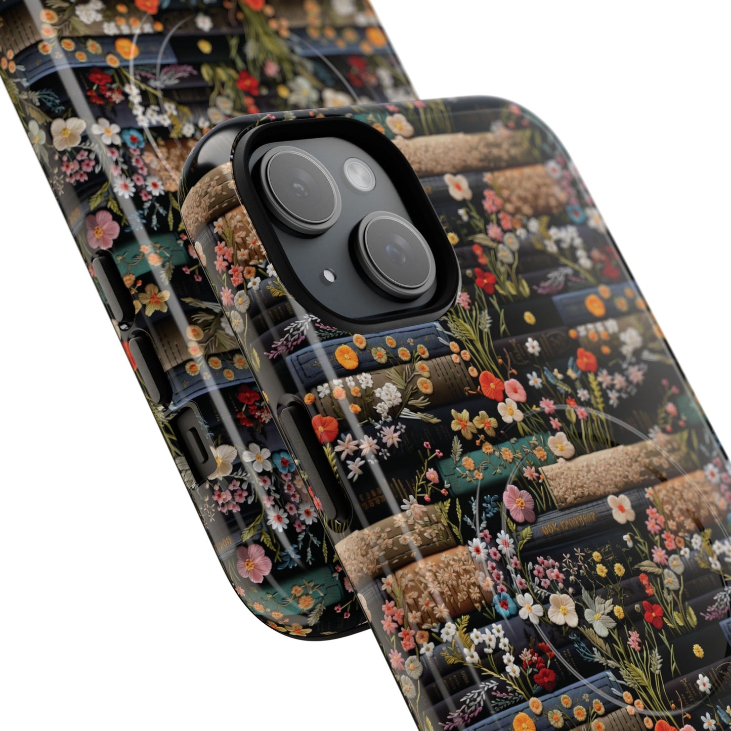 Floral Library Dreams Tough iPhone Magnetic Cases, Stylish Protective Cover, Customizable Gift for Nature Lovers, Festive Accessory for iPhone