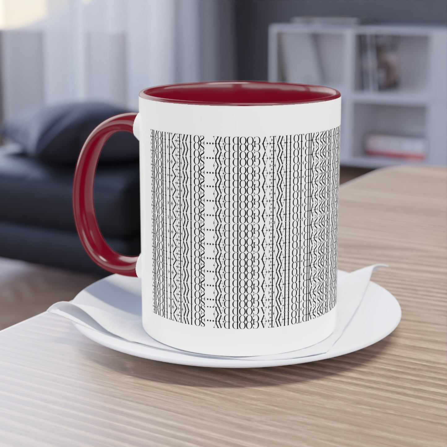 Two Tone Funny Hidden Message Mug - “My Boss said to have a good day… so I went home.”- Viral Optical Illusion Mug - Secret Sarcastic Work Message - Dishwasher Safe, Unique Gifts for Coffee Lovers, Home & Office Decor, Holiday Present.
