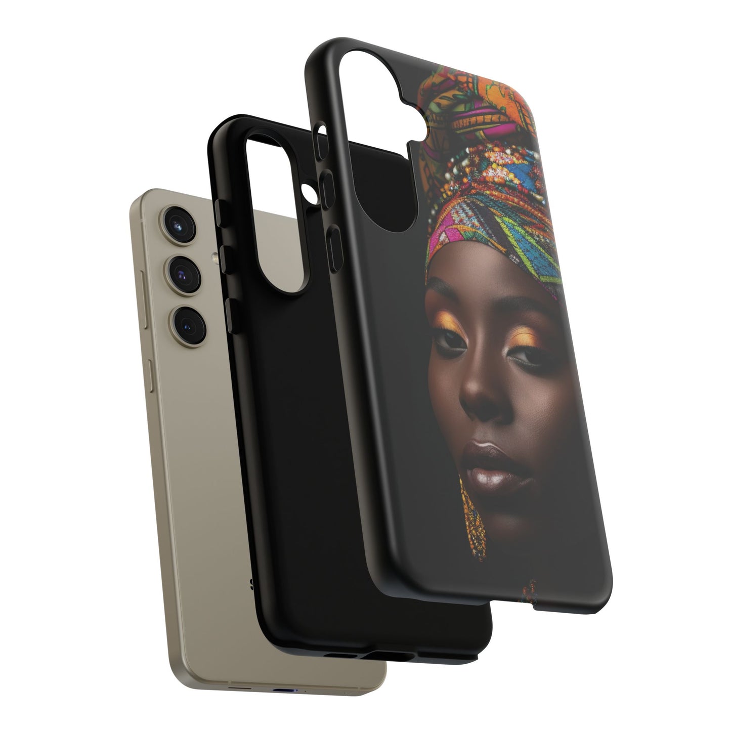 Regal Reflections: African Majesty Tough Google Pixel, iPhone and Samsung Cases.