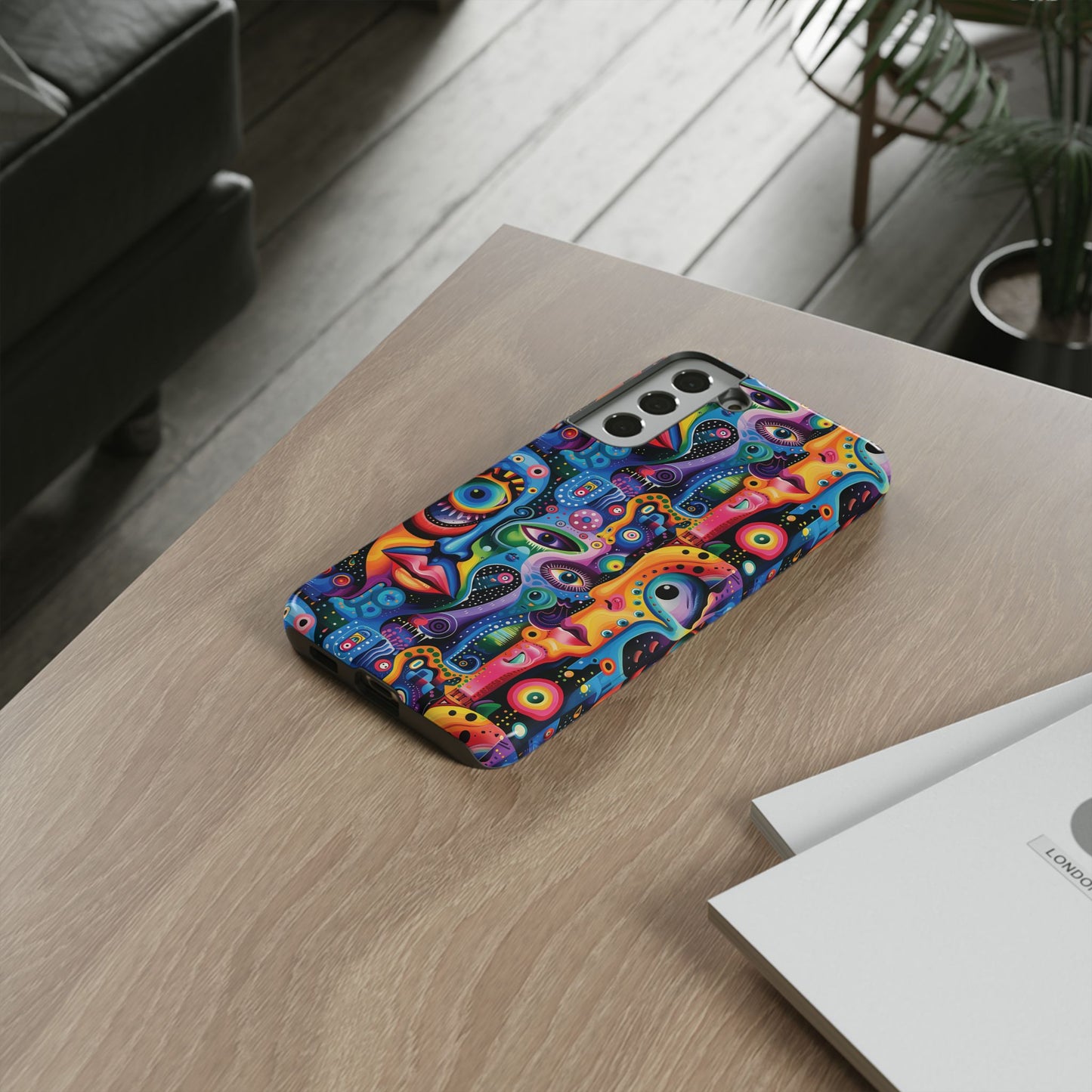 Psychedelic Visions Vibrant Art Google Pixel, iPhone and Samsung Phone Case - Tough Cases for Creative Souls