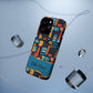 Personalized Colorful Abstract Faces Clear Impact-Resistant Case