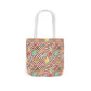 Personalized Brown Doodle Daydream Composition Book Inspired Canvas Tote Bag with Colorful Straps, Cute School Bag, Eco-Friendly Tote, Back to School Shopping Bag, Teacher Gift Idea