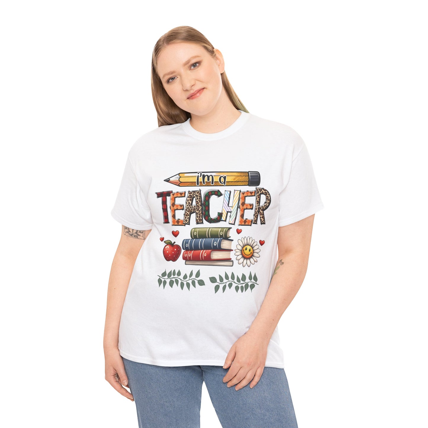 Teachers are Heros Unisex Heavy Cotton Tee