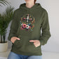 Faith and Floral Cross Unisex Heavy Blend™ Gildan Hooded Sweatshirt.