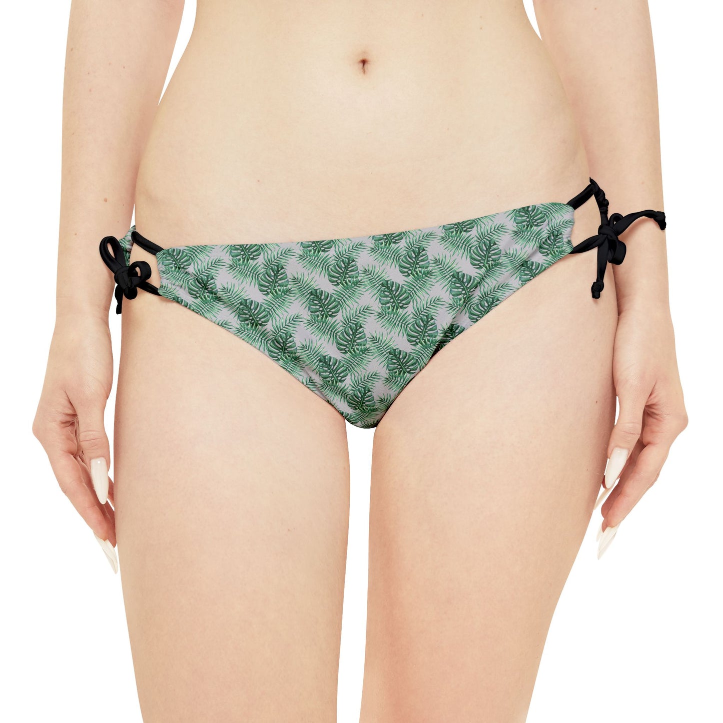 Grey Tropical Bliss Strappy Bikini Set (AOP)