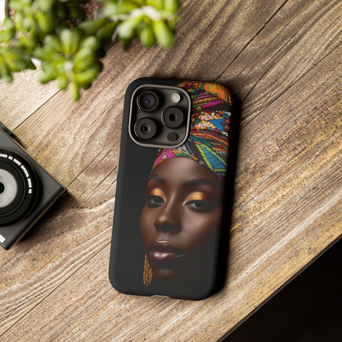 Regal Reflections: African Majesty Tough Google Pixel, iPhone and Samsung Cases.