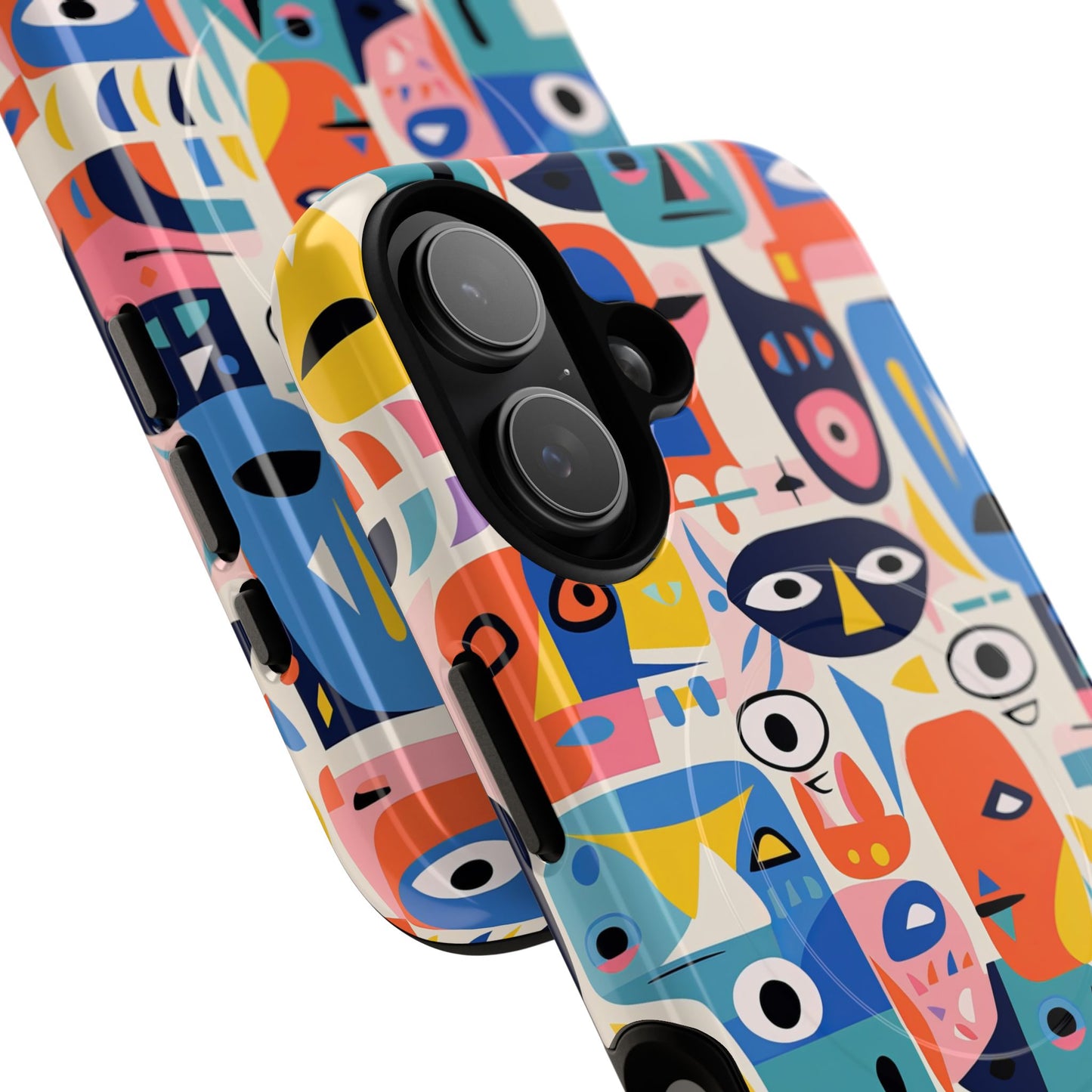 Personalized Vibrant Phone Case,  Magnetic iPhone Cover, Colorful Abstract Protection, Trendy Gift, Unique Tech Accessory, Art Phone Case