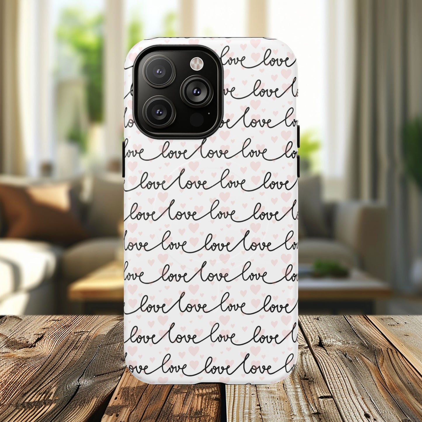 Endless Love Tough iPhone Magnetic Case - Love Design, Gift for Her, Cute iPhone Accessory, Birthday, Anniversary, Valentine's Day