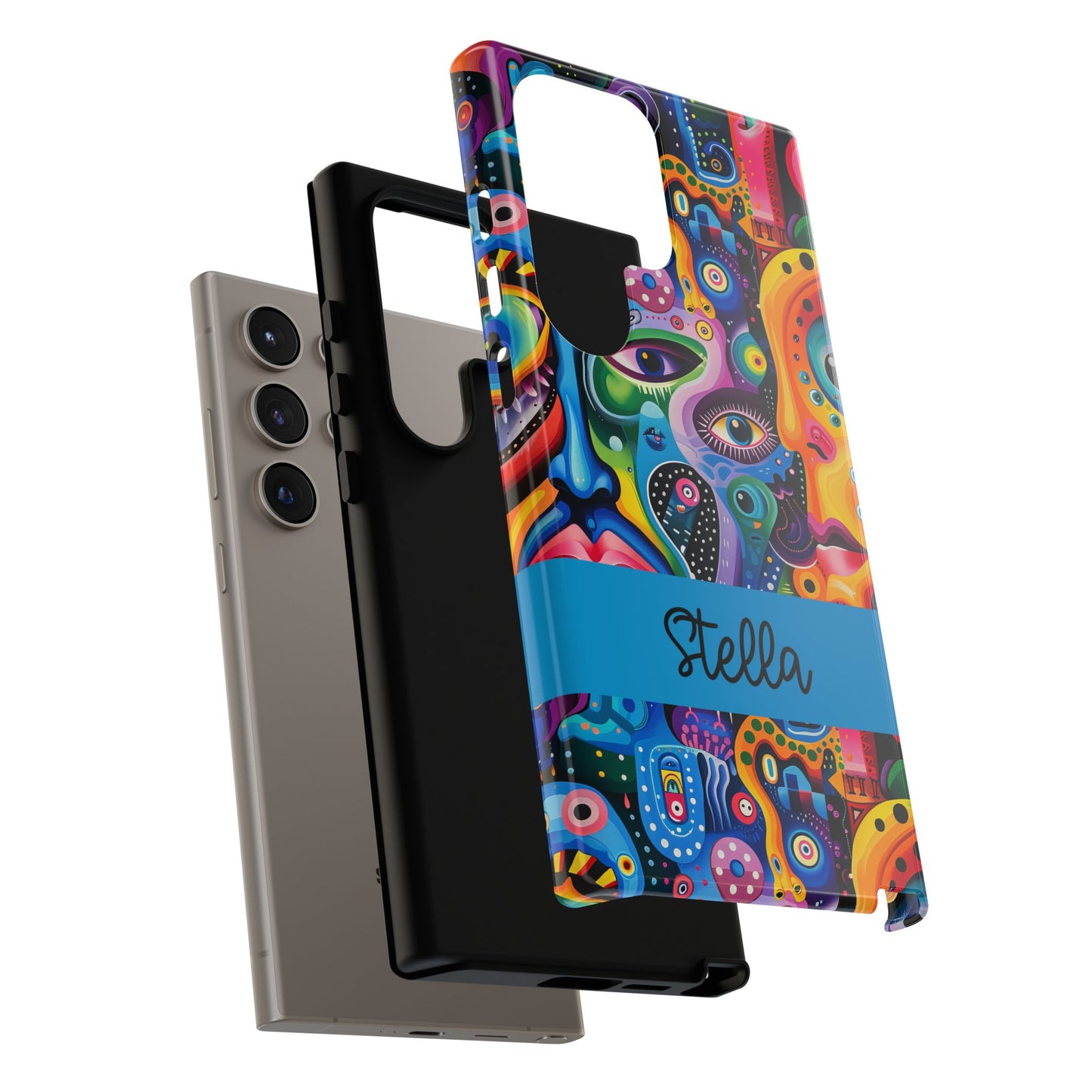 Psychedelic Visions Vibrant Samsung, iPhone and Google Pixel Phone Cases - Colorful Artistic Design