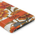 Personalized Orange Stained Glass Effect Marigold Floral Cardholder iPhone and Samsung Case