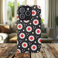 Crimson Spark Radiance Bold Floral Magnetic iPhone Cases, Stylish Tough Cases, Unique iPhone Accessories, Perfect Gift for Her, Trendy Tech Gear.