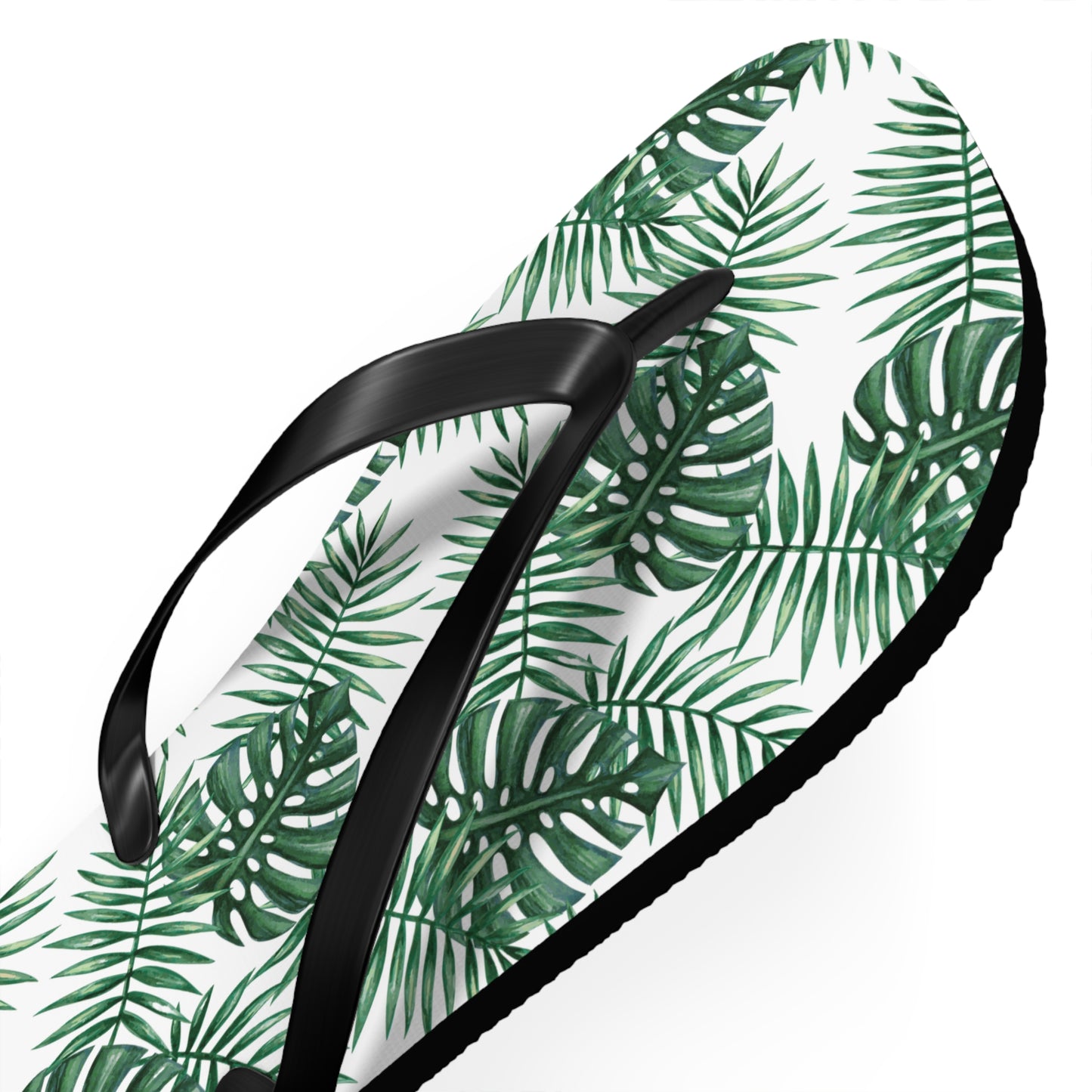 White Tropical Bliss Flip Flops