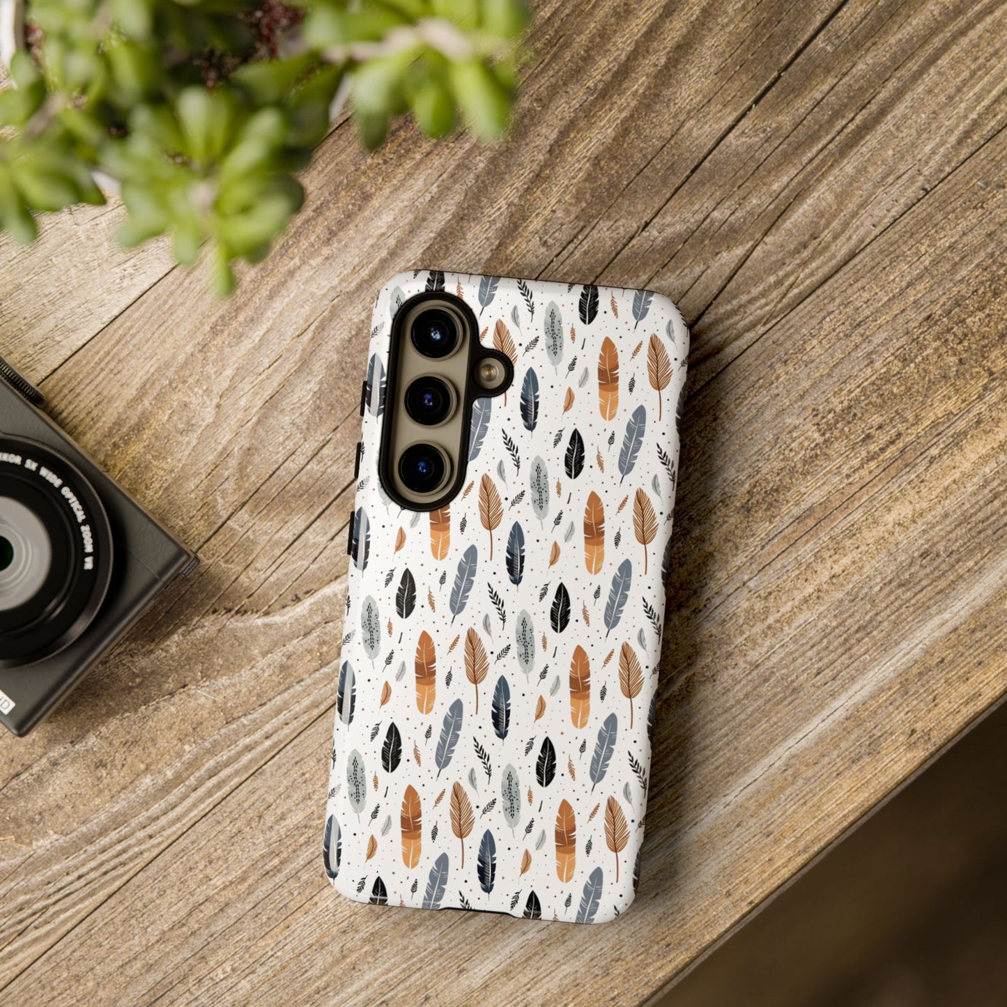 Whispering Feathers iPhone, Samsung and Google Tough Cases