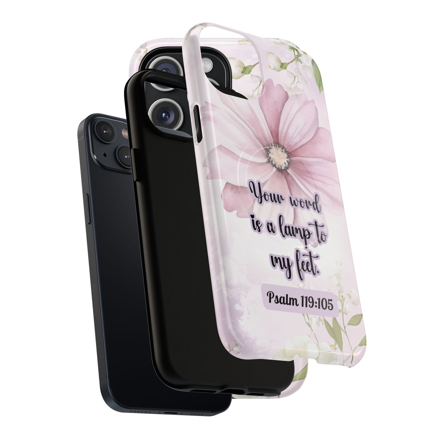 Your Word is a Lamp to My Feet Psalm 119:105 | Inspirational Gift, Tough iPhone Magnetic Case | Scripture, Bible Verse, MagSafe® iPhone® Tough Case, iPhone 14, iPhone 15, iPhone 16, Pro, Pro Max, Plus