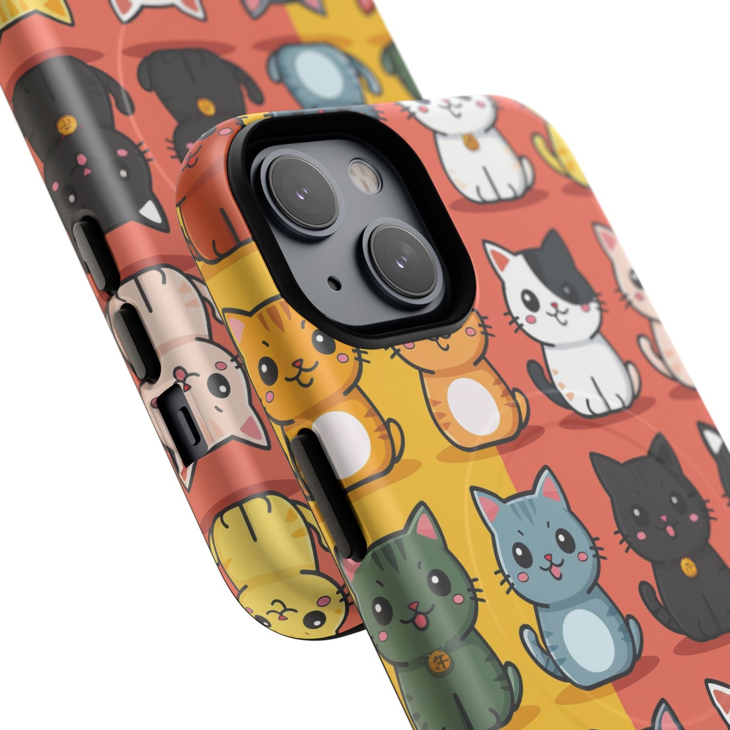 Cute Cat Magnetic Phone Cases for Pet Lovers, Durable Cases, Animal Design, Fun Gift, Unique Accessories