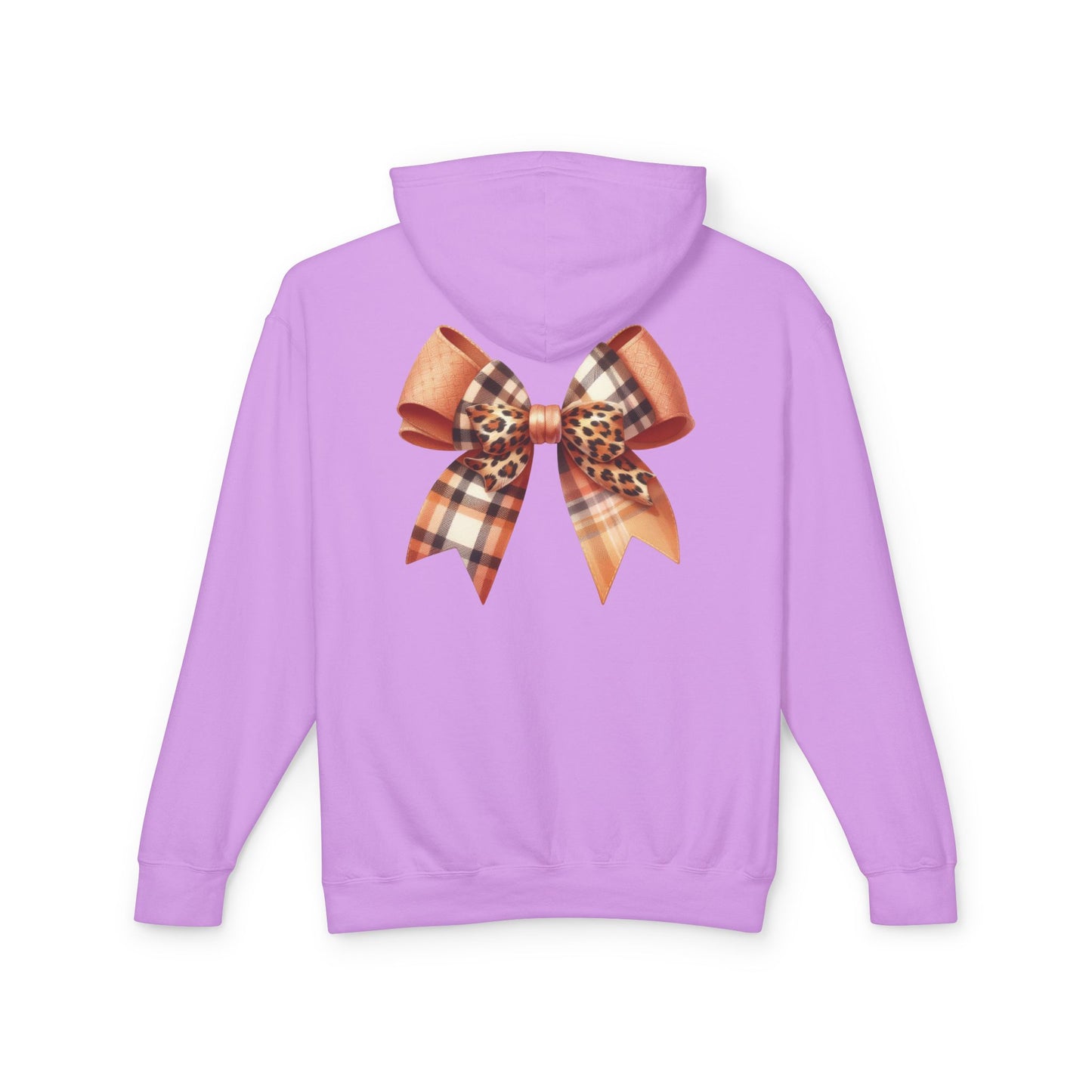 Autumn Highland Cow Charm Lightweight Hooded Sweatshirt