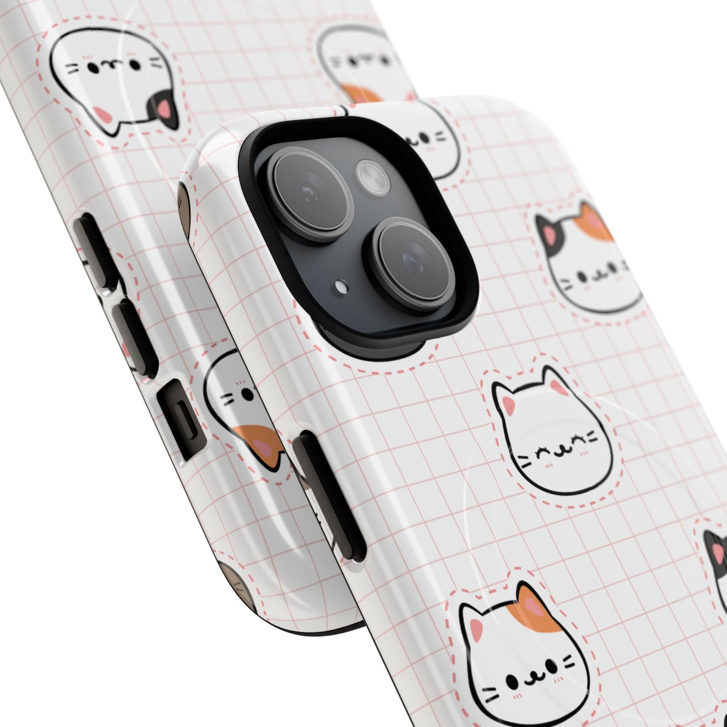 Cute Cat Tough Magnetic Case, iPhone Cover, Cat Lover Gift, Cute Cat Accessories, Pet-Themed iPhone Case