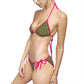 Brown Tropical Bliss Women's Bikini Swimsuit (AOP)-(AP)