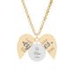 Hidden Message Heart Necklace — Engraved 'Look Into My Eyes' Secret Pendant