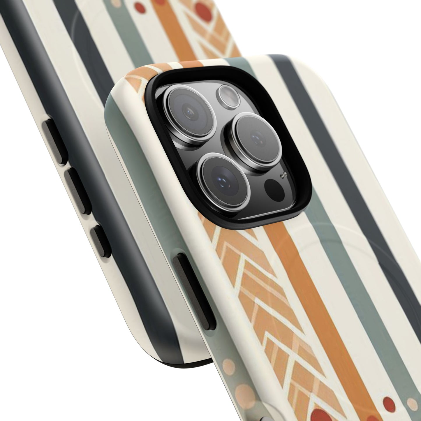 Terracotta Trails Tough Magnetic iPhone Cases for Everyday Use, Floral Patterned Stability Case, Gift for Her, Durable iPhone Accessory.