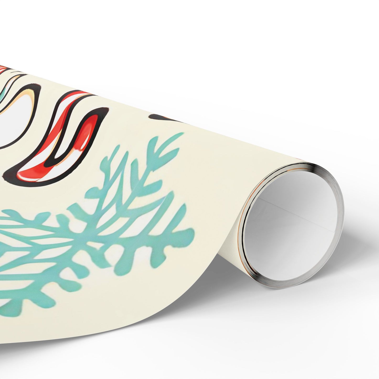 Wrapping Papers - Cream Ginger Bread Holiday Collection - Matte or Glossy Finish - 90gsm Paper