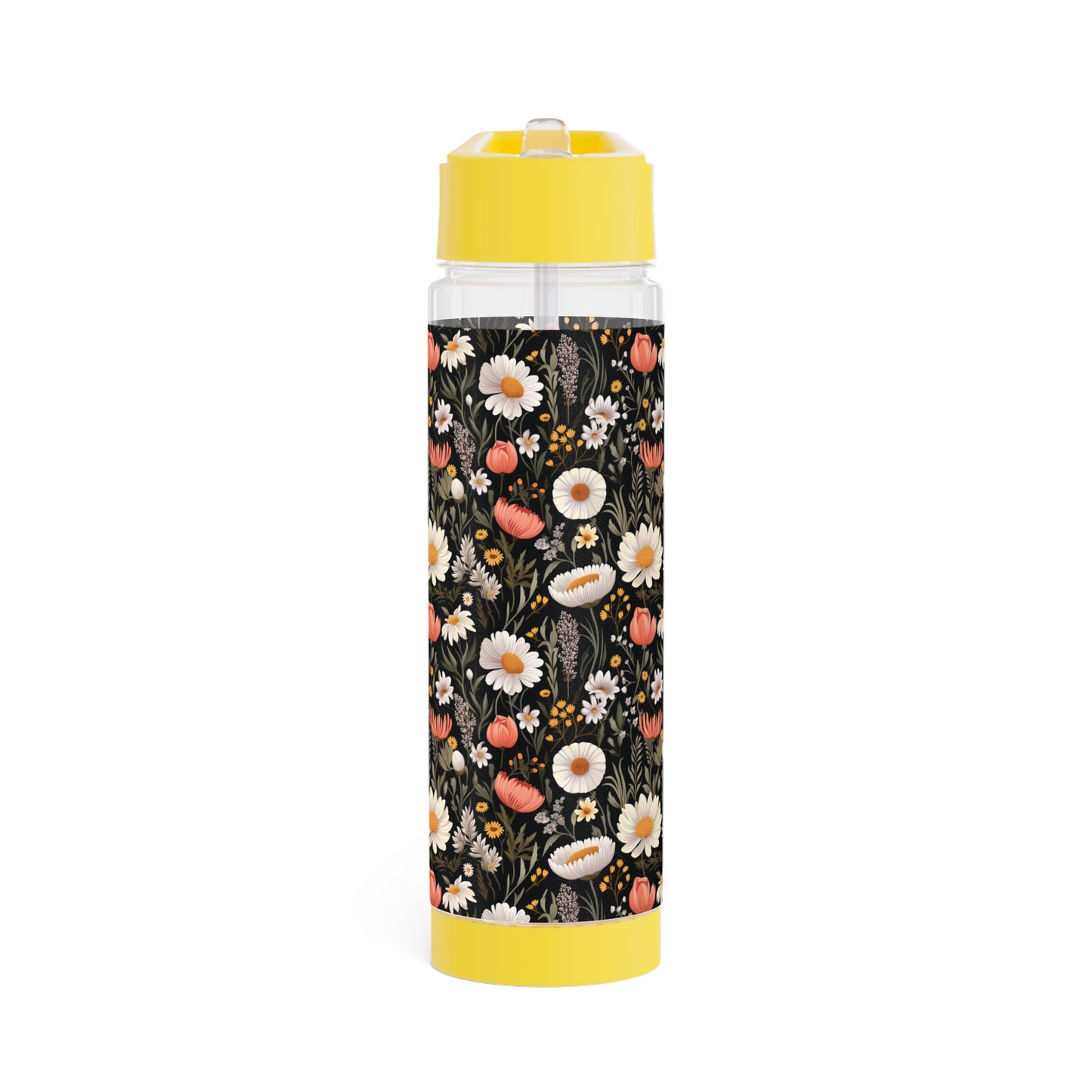 Blossom Elegance: Noir Garden Infuser Water Bottle