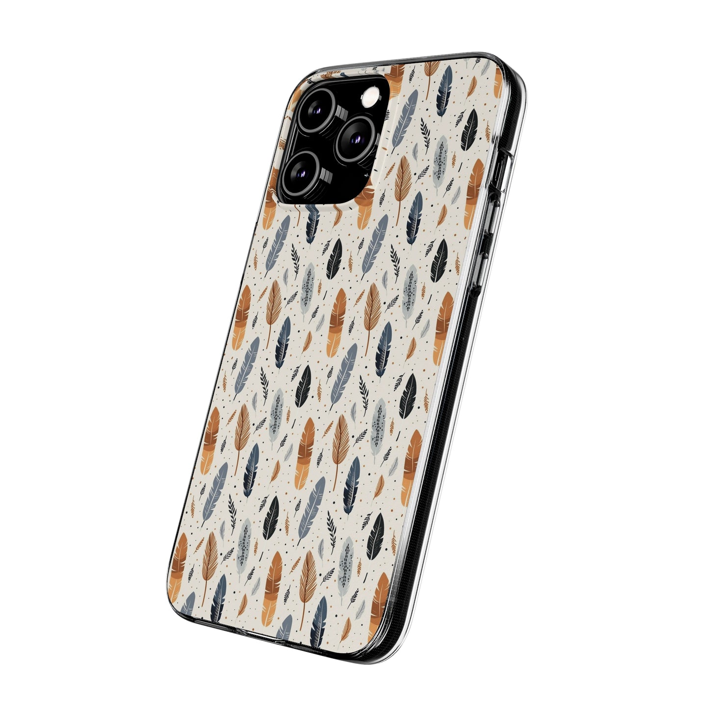 Whispering Feathers Soft iPhone, Google and Samsung Cases