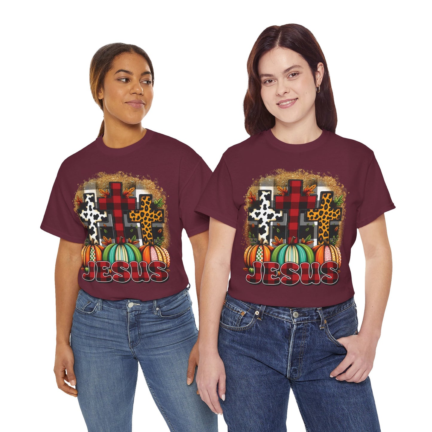 Faithful Harvest Cross Unisex Heavy Cotton Tee