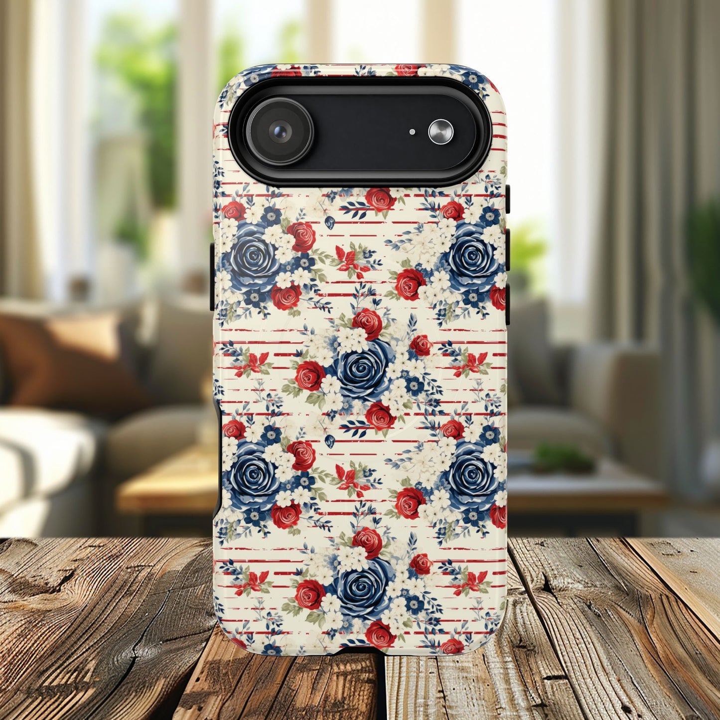 Rose & Glory Tough iPhone Magnetic Case, Vibrant Protective Cover, Stylish Gift for Her, Floral Design, iPhone Accessories, Anniversary Gift