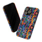 Psychedelic Visions Slim iPhone Case - Vibrant Design for Artistic Souls