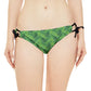 Green Tropical Bliss Loop Tie Side Bikini Bottom (AOP)