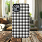 Black and White Gingham Phone Case, Tough Magnetic Cases, Stylish Phone Cover, Gift for Her, Trendy Phone Accessory, Checkered Print