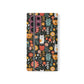 Whimsical Feline Garden iPhone and Samsung Flip Cases