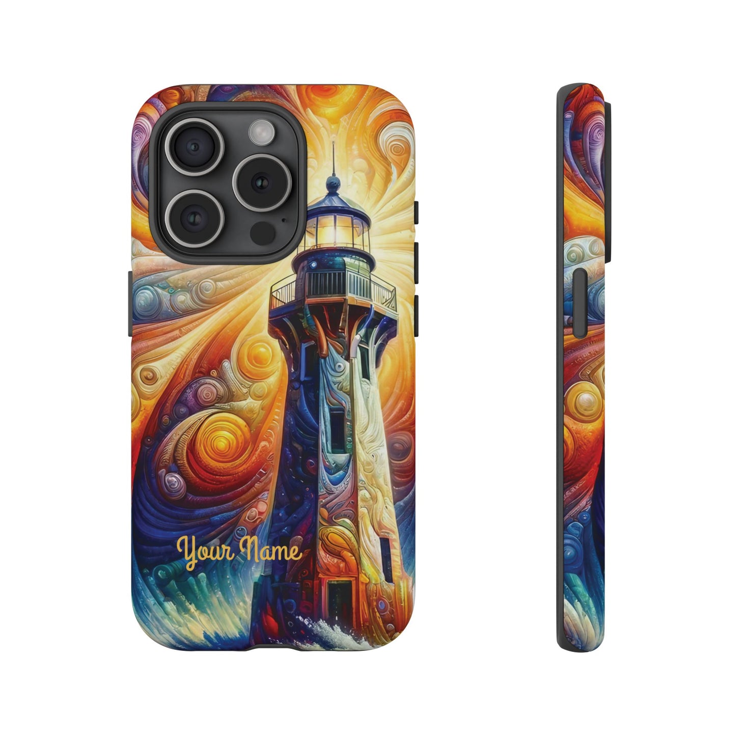 Personalized Cosmic Beacon iPhone Tough Cases, Gift for Him/Her.