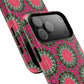 Floral KaleidoBloom iPhone Case, Tough Magnetic Cases, Floral iPhone Cover, Stylish Tech Accessory, Durable Design, Vibrant Gift Idea