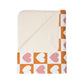 Retro Heart Check Fleece Throw (Pink & Peach) Sherpa Blanket — Gift for Her and Gift for Him